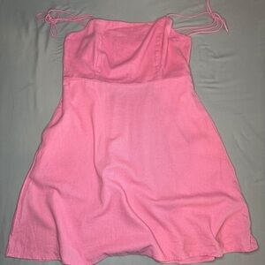 NWT Old Navy Pink Linen Dress